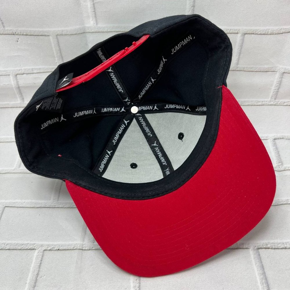 Air Jordan Dunk From Above Jumpman Hat Snapback Cap Black Red Men View 4